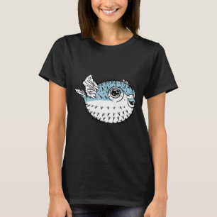 T-shirt Fugu Cute Mortel Porcupinefish Pufferfish Puffer F