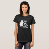 T-shirt Fuir Funny Conception d'Imaginaire médiéval (Devant entier)