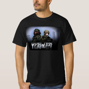 T-shirt fuite de tarkov fan art anime
