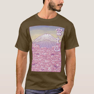 T-shirt Fuji Yama Japon Sakura Cherry Blossom