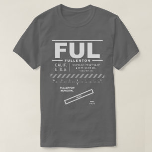 T-shirt FUL de l'aéroport municipal de Fullerton