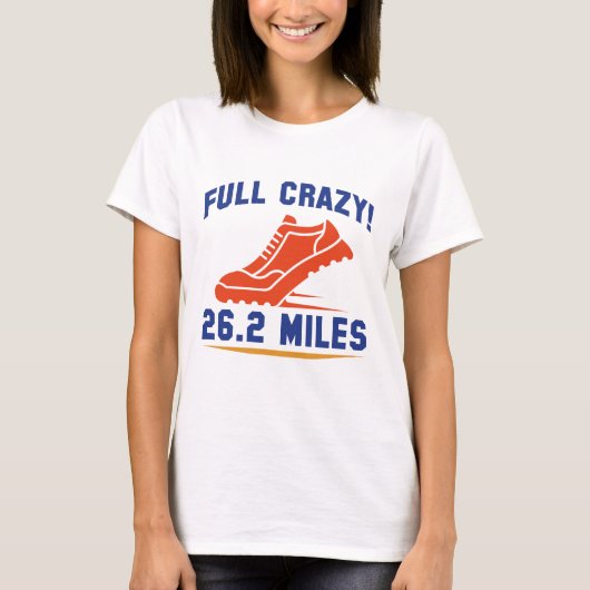 T-shirt Full Crazy 26,2 Miles (Devant)