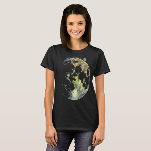 T-shirt Full Moon Astronomy Astronomer Space   3 (Devant entier)