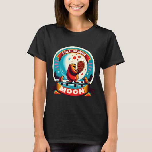T-shirt Full Moon Beaver  (Devant)