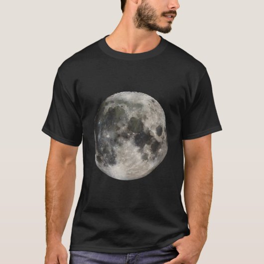 T-shirt Full Moon Phase Space Love Photography Astronomy (Devant)