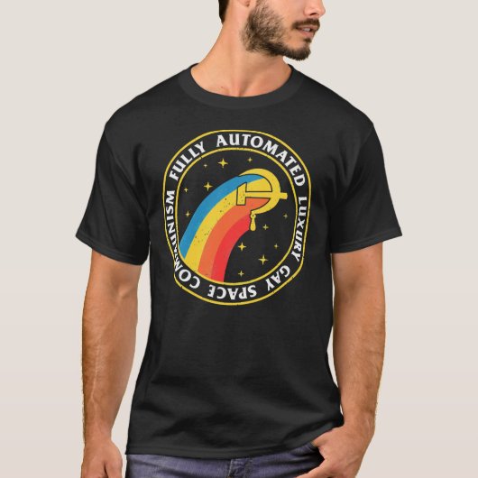 T-shirt Fully Automated Luxury Gay Space Communism Essenti (Devant)