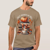 T-shirt Fully Booked for Fall Books Pumpkin Autumnhanksgiv (Devant)