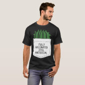 T-SHIRT FULLY VACCINATED STILL ANTISOCIAL CACTUS  VACCINAT (Devant entier)