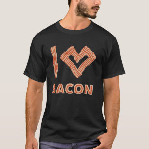 T-shirt Fumage de la viande J'adore le bacon Grillades de