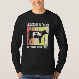 T-shirt Fumée de boeuf de porc de poulet Em Griller Pitmas