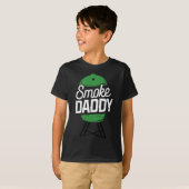 T-shirt Fumée Papa Vert Oeuf Pitmaster Papa Bbq Grill (Devant entier)