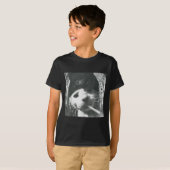 T-shirt Fumer Chat Beanie Mème Grunge Aesthétique Drôle T (Devant entier)