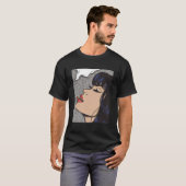 T-shirt Fumer Comic Pop Art Girl (Devant entier)