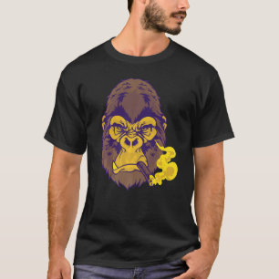 T-shirt Fumer Du Cigar Signifie Moustard Couleur Gorilla P