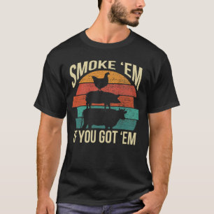 T-shirt Fumer Em Si Vous Avez Em BBQ Funny Retro Fumer