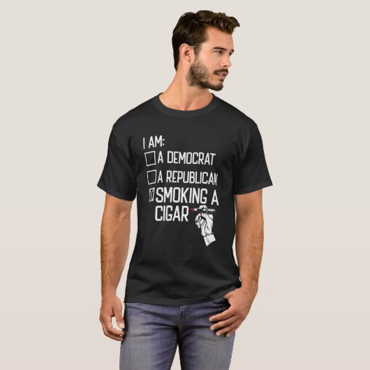 T-shirt Fumer Fumer Fumer Fumer Fumer Un Cigar (Devant entier)