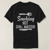 T-shirt Fumer Grillation Fumer Grill Chaud Master BBQ Vian (Design devant)