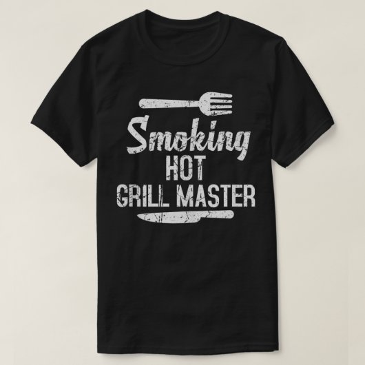 T-shirt Fumer Grillation Fumer Grill Chaud Master BBQ Vian (Design devant)