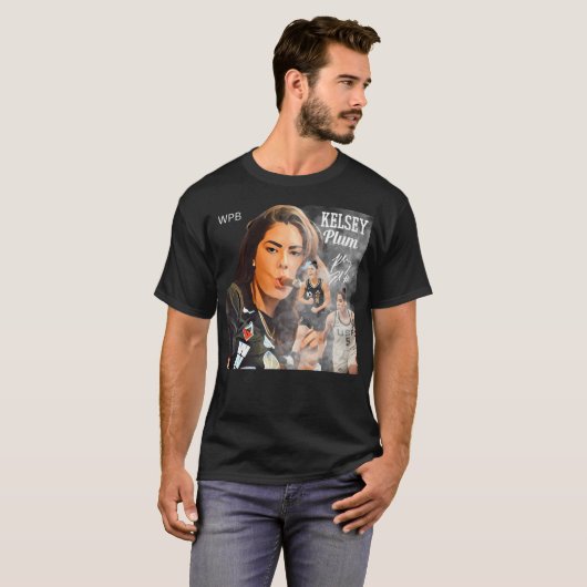 T-shirt Fumer Kelsey Plum (Devant entier)