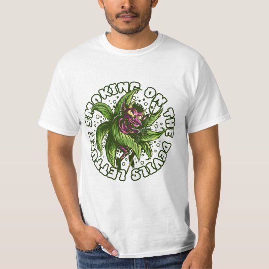 T-shirt Fumer la laitue du diable (Devant)