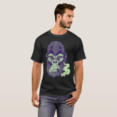 T-shirt Fumer Le Cigar Moyenne Monnaie Choc Gorilla Pour L (Devant entier)