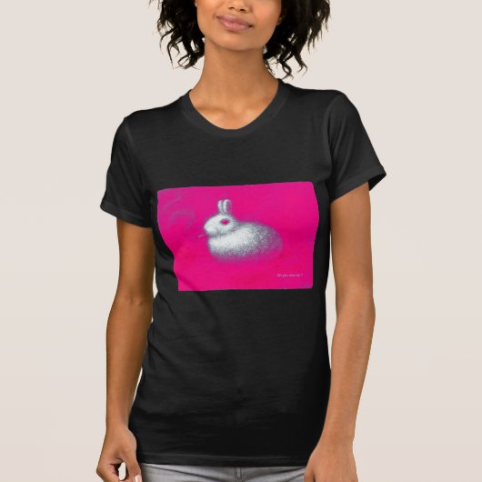 T-shirt Fumer le lapin (Devant)