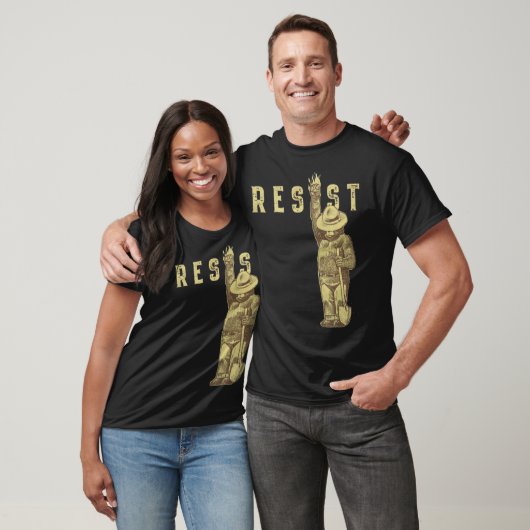 T-shirt Fumer l'ours résister (Unisexe)