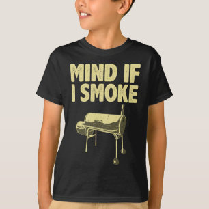 T-shirt Fumer Pour Hommes Papa Griller Viande Barbecue Fum