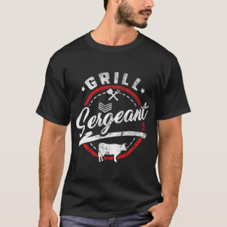 T-shirt Fumer Viande Correspondante Chemises Grill Sergent