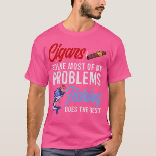 T-shirt Fumeur de cigares Pêche Cigars cubains Fumeur Chas