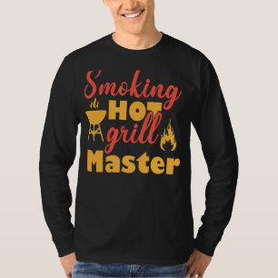 T-shirt Fumeur Grill Viande Saucisse Charbon 1