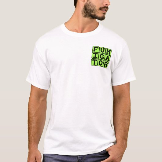 T-shirt Fumigateur, piège à insectes (Devant)