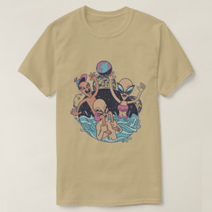 T-shirt Fun Alien Beach Party