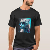 T-shirt Fun animal motif snow leopard with sunglasses (Devant)