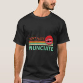 T-shirt Fun Asal Sign Language Lip Lecture Sourde Sensibil (Devant)