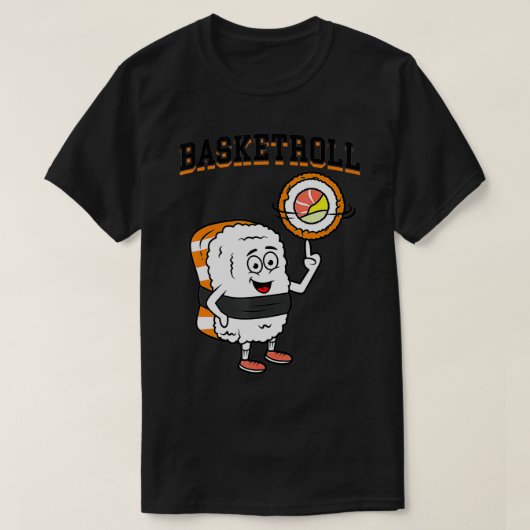 T-shirt Fun basketball sushi  (Design devant)
