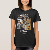 T-shirt Fun Best Mom By Paw Custom 9 Photo Collage (Devant)