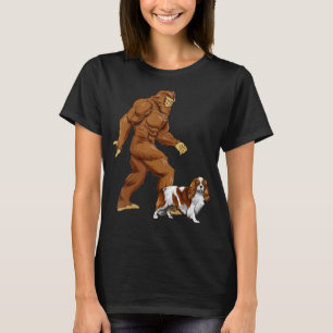 T-shirt Fun Bigfoot Marcher Cavalier King Charles Spaniel