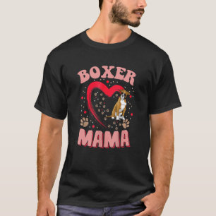 T-shirt Fun Boxer Mama Pet Vêtement Chien Boxer Maman Prés
