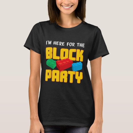 T-shirt Fun Building Blocks Block Party Pre K Men Women Ki (Devant)