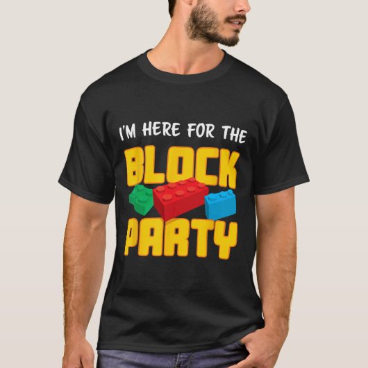 T-shirt Fun Building Blocks Block Party Pre K Men Women Ki (Devant)