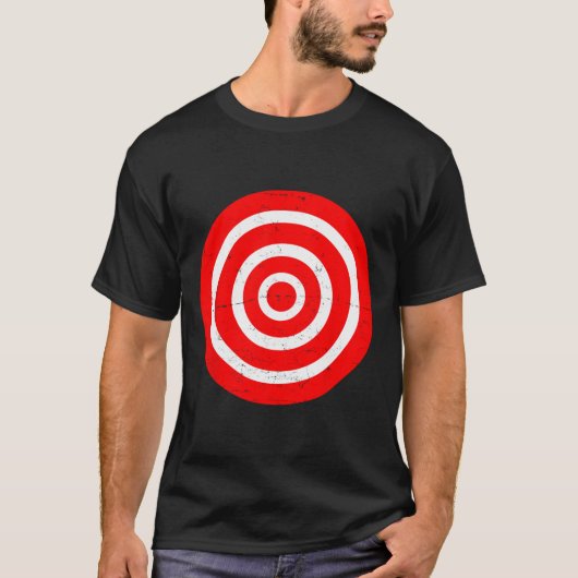 T-shirt Fun Bullseye cible Bulls Prank oeil Prank Gift-tir (Devant)
