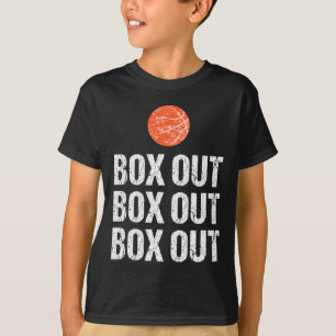 T-shirt Fun Bysketbyll Coach Box Out Citation Grunge Graph