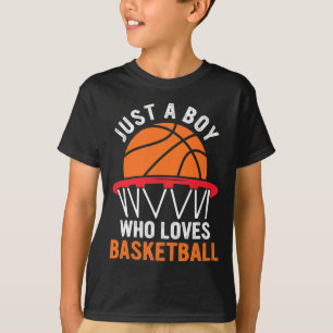 T-shirt Fun Bysketbyll Pour Les Garçons - Juste Un Garçon