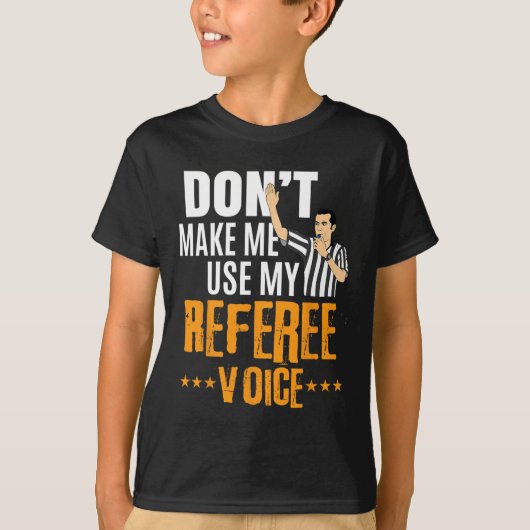 T-shirt Fun Bysketbyll Ref Hoops - Bysketbyll Arbitre (Devant)