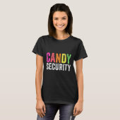 T-shirt Fun Candy Sécurité Costume d'Halloween (Devant entier)