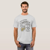 T-shirt Fun Cheers Et Bières N'Importe Quel Âge Anniversai (Devant entier)