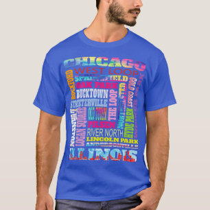 T-shirt Fun Chicago Illinois Windy City Quartiers The