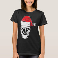 Fun Christmas Hockey Goalie Masque Santa Hat Xmas 