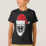 T-shirt Fun Christmas Hockey Goalie Masque Santa Hat Xmas<br><div class="desc">Amusants Noël Hockey Goalie Masque Santa Hat Xmas Cadeau</div>